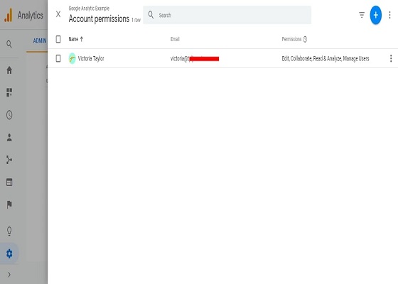 Google Anayltic Add Users to Your Account 1