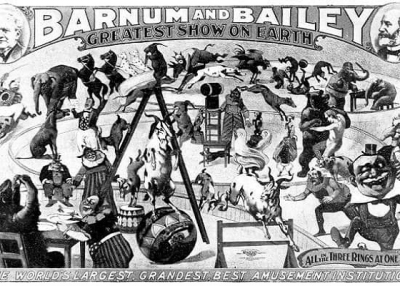 ဆပ္ကပ္ပိုင္ရွင္ PT Barnum ႏွင့္ သူ၏စိတ္ဝင္စားဖြယ္ရာ ဆပ္ကပ္ေၾကာ္ျငာမ်ား